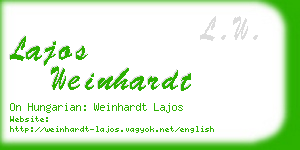 lajos weinhardt business card